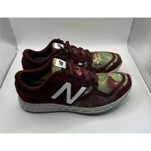 New Balance Burgundy Floral Zante Paradise Shoes Women’s Size 9.5 Mens Size 7.5